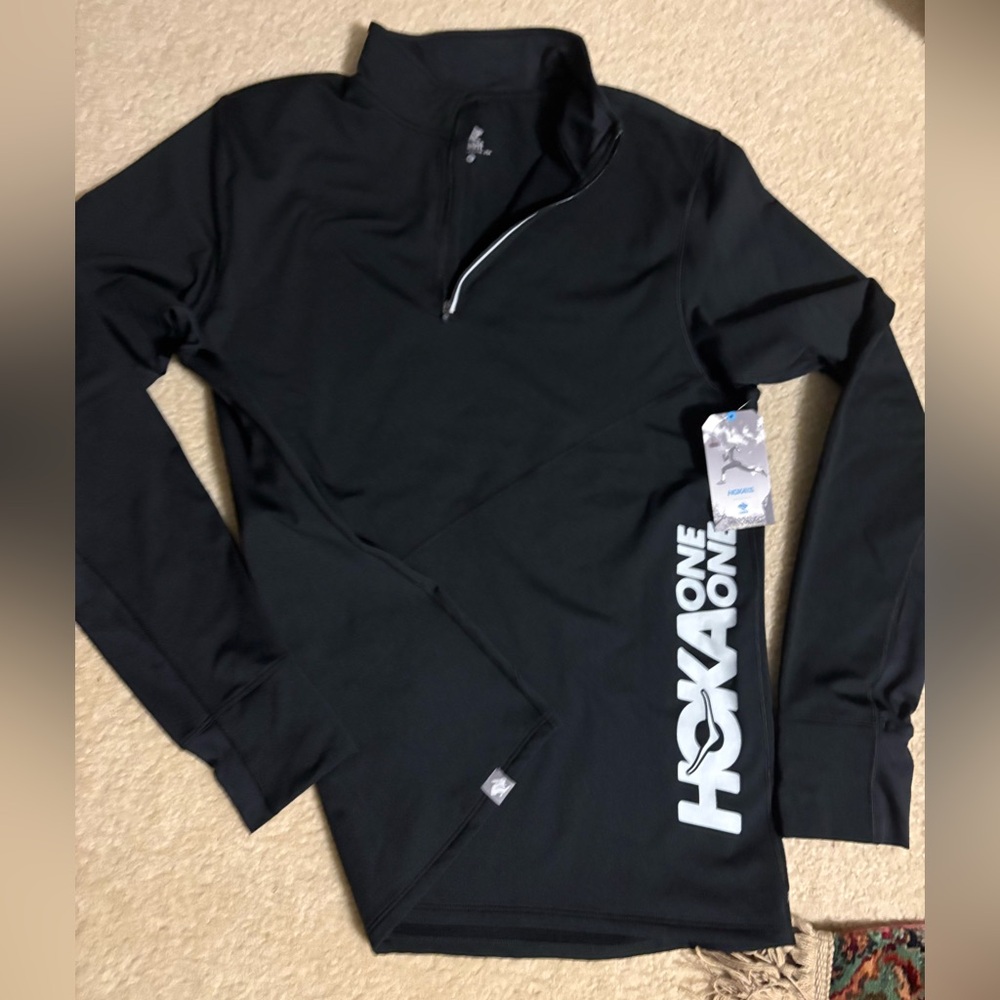 Hoka One One Black Long-Sleeve Pullover New with tag size XL